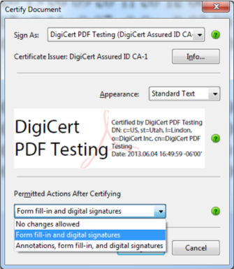 DigiCert PDF Testing